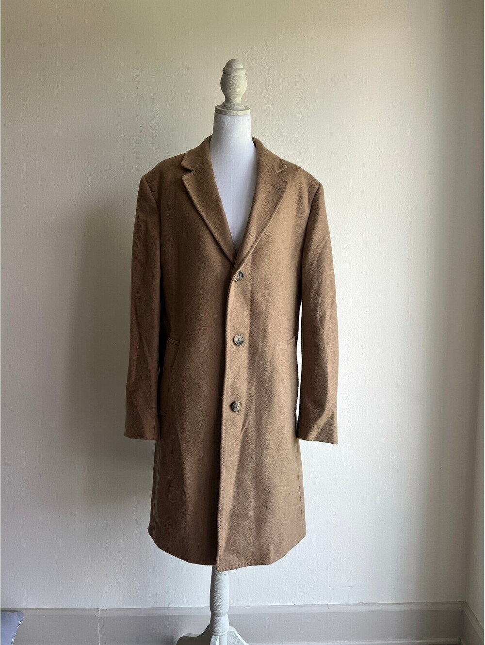 Lauren Ralph Lauren - Men's Camel Cashmere Blend Overcoat, Size 40R
